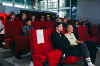 Talk von Frédéric Schuld beim Trickfilmfestival in den Räumen von Wacom in Düsseldorf