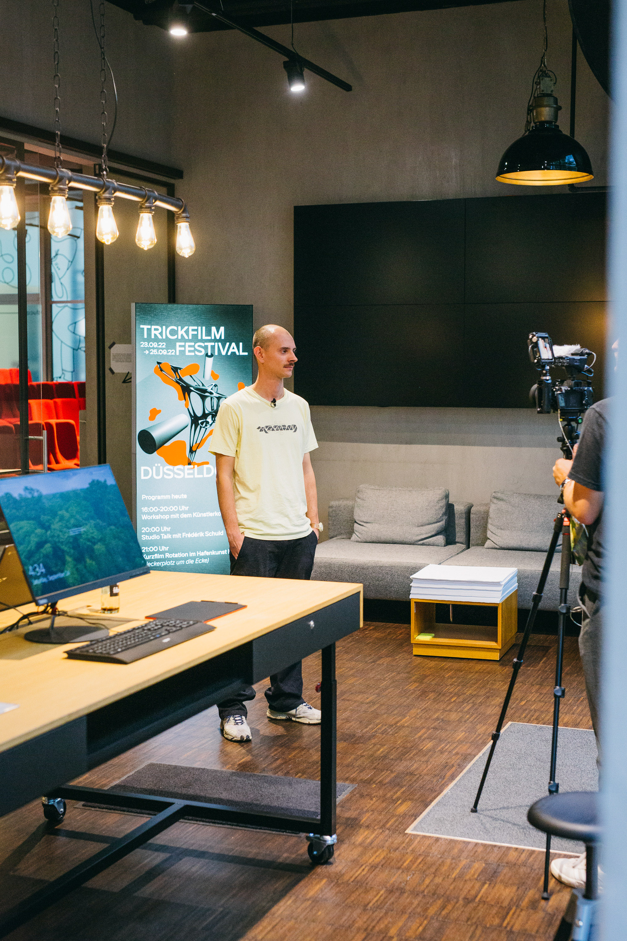 Trickfilmfestival in den Räumen von Wacom im Medienhafen Düsseldorf