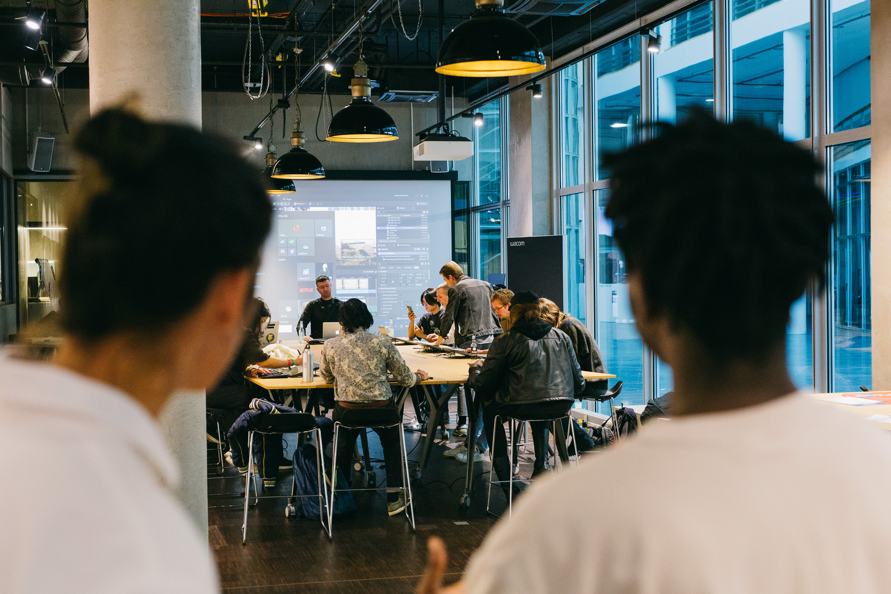 Trickfilmfestival in den Räumen von Wacom im Medienhafen Düsseldorf