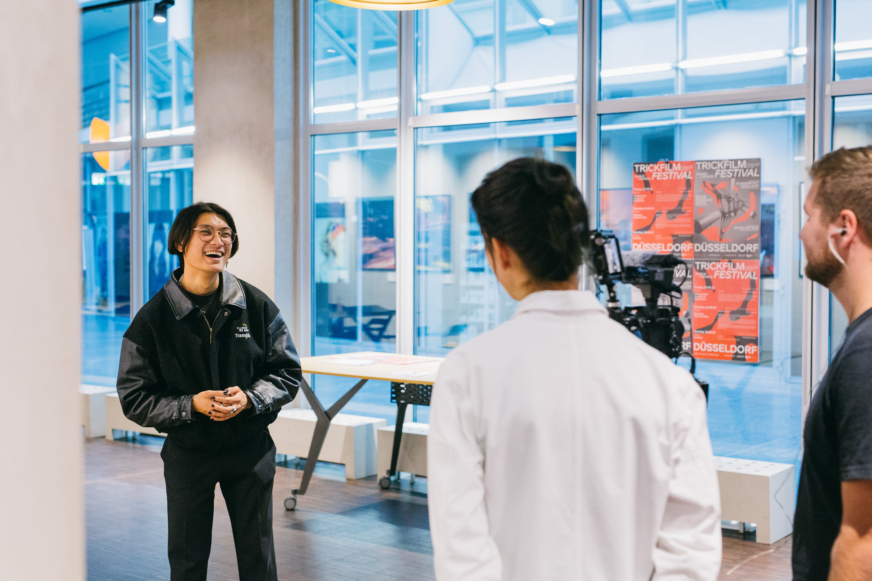Trickfilmfestival in den R&auml;umen von Wacom im Medienhafen D&uuml;sseldorf